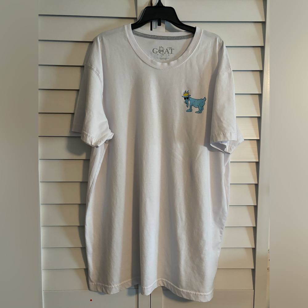 Goat USA Short Sleeve Tee‎ Shirt Logo White Men's XL Back To School Gym Party